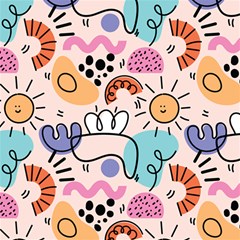 Abstract Doodle Pattern Play Mat (rectangle) by designsbymallika