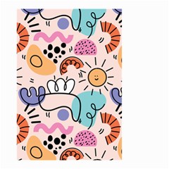 Abstract Doodle Pattern Small Garden Flag (two Sides) by designsbymallika