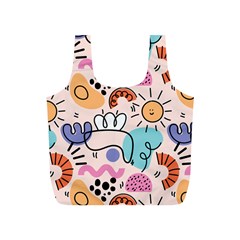 Abstract Doodle Pattern Full Print Recycle Bag (s) by designsbymallika