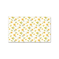 Cute Flower Design Sticker (rectangular) by designsbymallika