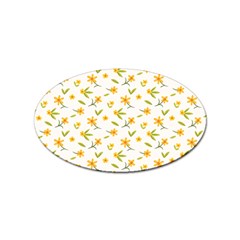 Cute Flower Design Sticker Oval (100 Pack) by designsbymallika