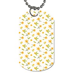 Cute Flower Design Dog Tag (two Sides) by designsbymallika