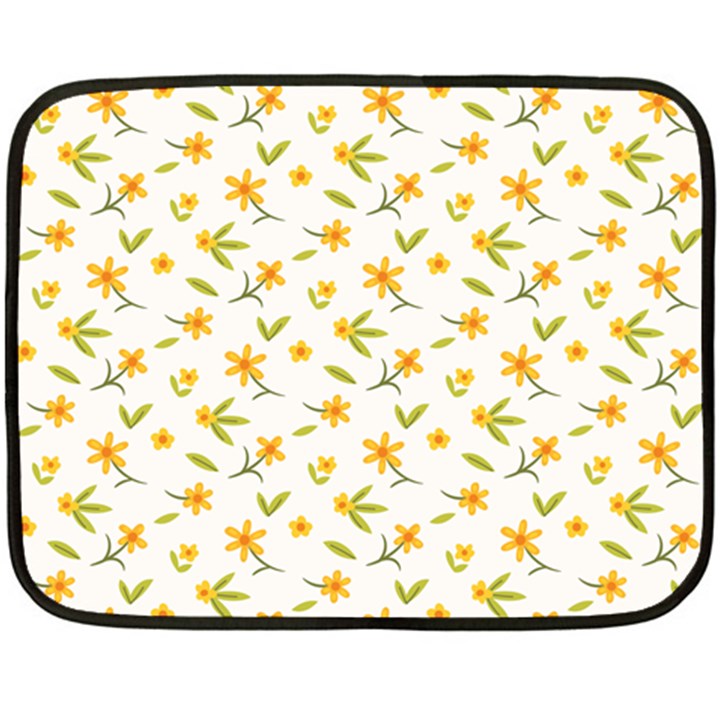 Cute Flower Design Fleece Blanket (Mini)