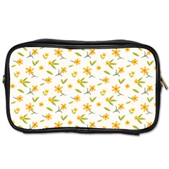 Cute Flower Design Toiletries Bag (two Sides) by designsbymallika