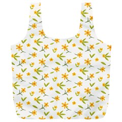 Cute Flower Design Full Print Recycle Bag (xl) by designsbymallika