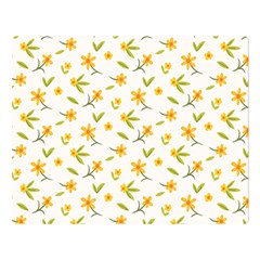 Cute Flower Design Double Sided Flano Blanket (large)  by designsbymallika