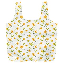 Cute Flower Design Full Print Recycle Bag (xxl) by designsbymallika