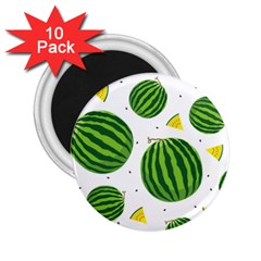 Watermelon Fruit 2 25  Magnets (10 Pack)  by ConteMonfrey