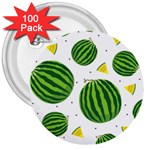 Watermelon Fruit 3  Buttons (100 pack)  Front