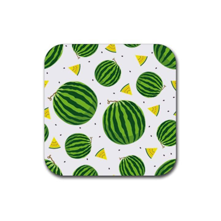 Watermelon Fruit Rubber Coaster (Square)