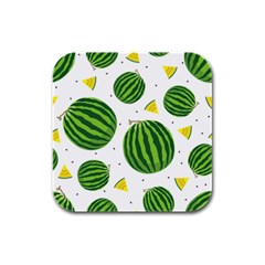 Watermelon Fruit Rubber Square Coaster (4 Pack) by ConteMonfrey