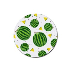 Watermelon Fruit Rubber Coaster (round) by ConteMonfrey