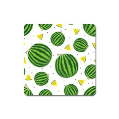 Watermelon Fruit Square Magnet by ConteMonfrey