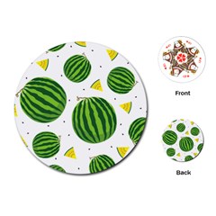 Watermelon Fruit Playing Cards Single Design (round) by ConteMonfrey