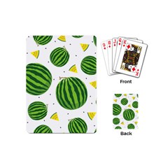 Watermelon Fruit Playing Cards Single Design (mini) by ConteMonfrey