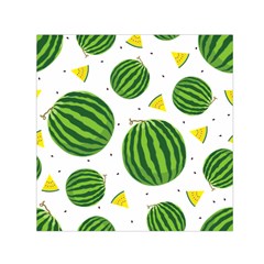 Watermelon Fruit Square Satin Scarf (30  X 30 ) by ConteMonfrey