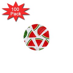 Watermelon Cuties White 1  Mini Buttons (100 Pack)  by ConteMonfrey