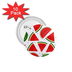 Watermelon Cuties White 1 75  Buttons (10 Pack) by ConteMonfrey