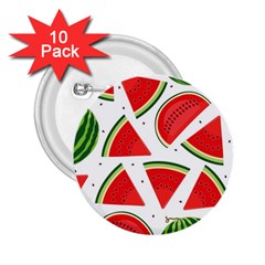 Watermelon Cuties White 2 25  Buttons (10 Pack)  by ConteMonfrey