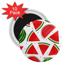 Watermelon Cuties White 2 25  Magnets (10 Pack)  by ConteMonfrey