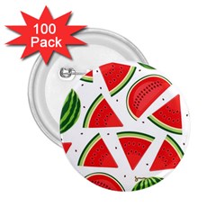 Watermelon Cuties White 2 25  Buttons (100 Pack)  by ConteMonfrey