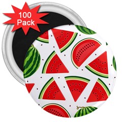 Watermelon Cuties White 3  Magnets (100 Pack) by ConteMonfrey