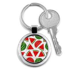 Watermelon Cuties White Key Chain (round) by ConteMonfrey