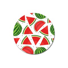 Watermelon Cuties White Magnet 3  (round) by ConteMonfrey