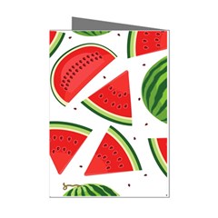 Watermelon Cuties White Mini Greeting Cards (pkg Of 8) by ConteMonfrey