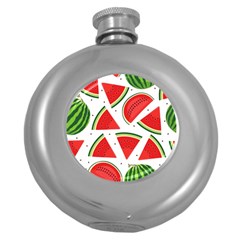 Watermelon Cuties White Round Hip Flask (5 Oz) by ConteMonfrey