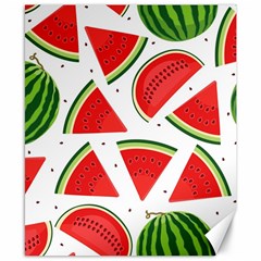 Watermelon Cuties White Canvas 8  X 10  by ConteMonfrey