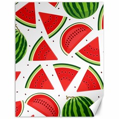 Watermelon Cuties White Canvas 12  X 16  by ConteMonfrey