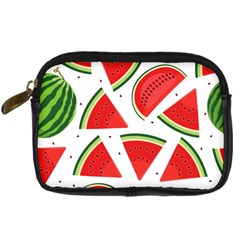 Watermelon Cuties White Digital Camera Leather Case by ConteMonfrey