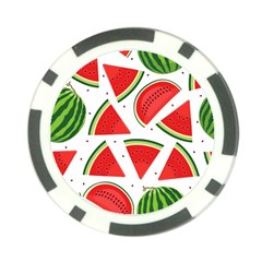 Watermelon Cuties White Poker Chip Card Guard (10 Pack) by ConteMonfrey