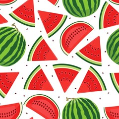 Watermelon Cuties White Play Mat (square) by ConteMonfrey