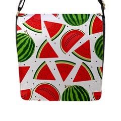 Watermelon Cuties White Flap Closure Messenger Bag (l) by ConteMonfrey