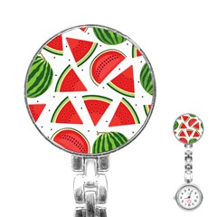 Watermelon Cuties White Stainless Steel Nurses Watch by ConteMonfrey