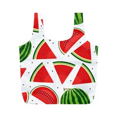 Watermelon Cuties White Full Print Recycle Bag (m) by ConteMonfrey