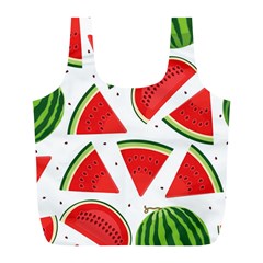 Watermelon Cuties White Full Print Recycle Bag (l) by ConteMonfrey