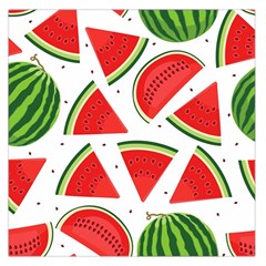 Watermelon Cuties White Square Satin Scarf (36  X 36 ) by ConteMonfrey