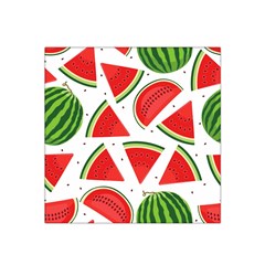 Watermelon Cuties White Satin Bandana Scarf 22  X 22  by ConteMonfrey