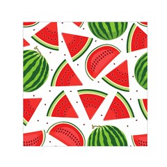 Watermelon Cuties White Square Satin Scarf (30  X 30 ) by ConteMonfrey