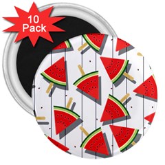 Watermelon Popsicle   3  Magnets (10 Pack)  by ConteMonfrey