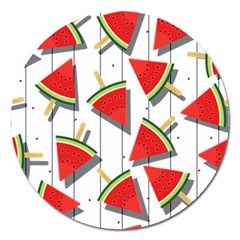 Watermelon Popsicle   Magnet 5  (round) by ConteMonfrey