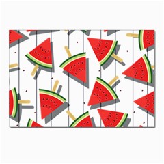 Watermelon Popsicle   Postcard 4 x 6  (pkg Of 10) by ConteMonfrey