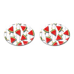 Watermelon Popsicle   Cufflinks (oval) by ConteMonfrey