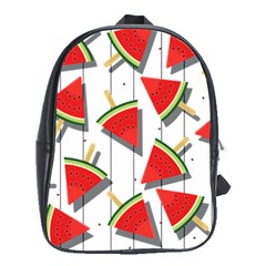 Watermelon Popsicle   School Bag (large) by ConteMonfrey