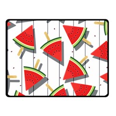 Watermelon Popsicle   Fleece Blanket (small) by ConteMonfrey