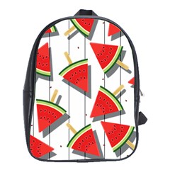 Watermelon Popsicle   School Bag (xl) by ConteMonfrey