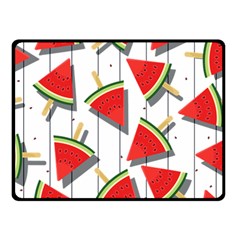 Watermelon Popsicle   Double Sided Fleece Blanket (small)  by ConteMonfrey